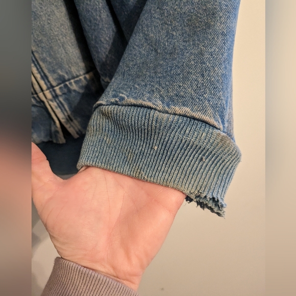 Vintage Carhartt J08D ST denim blanket lined hooded jacket - Picture 11 of 15